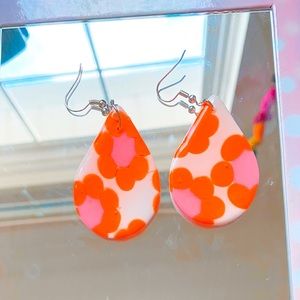 Vibrant Floral Dangles